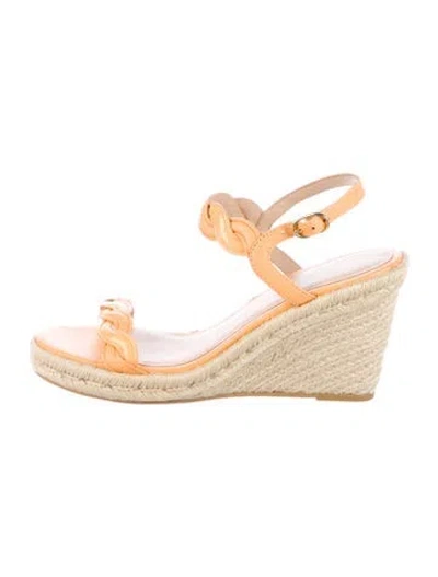 Pre-owned Stuart Weitzman Leather Espadrilles In Pink