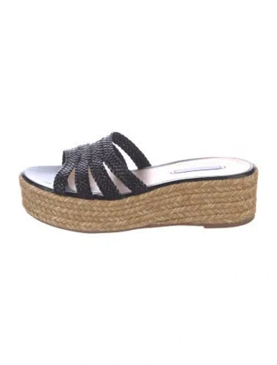 Pre-owned Stuart Weitzman Leather Espadrilles In White