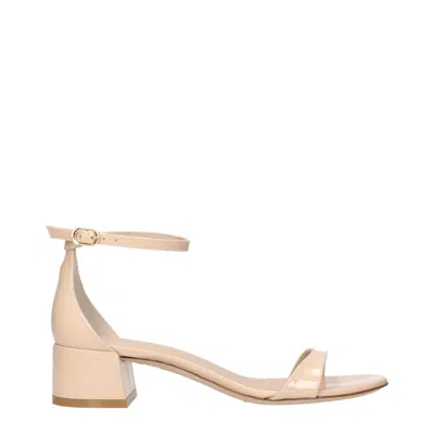 STUART WEITZMAN LEATHER FLAT WOMEN'S SANDALS