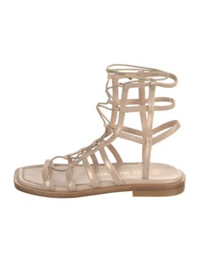 Pre-owned Stuart Weitzman Leather Flats
