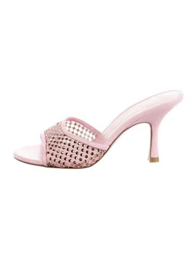 Pre-owned Stuart Weitzman Leather Flip Flops In Pink