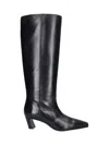 Stuart Weitzman Leather Knee-high Boots In Black