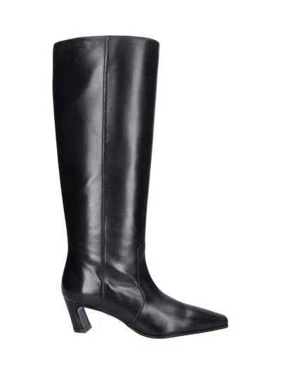 STUART WEITZMAN STUART WEITZMAN LEATHER KNEE-HIGH BOOTS