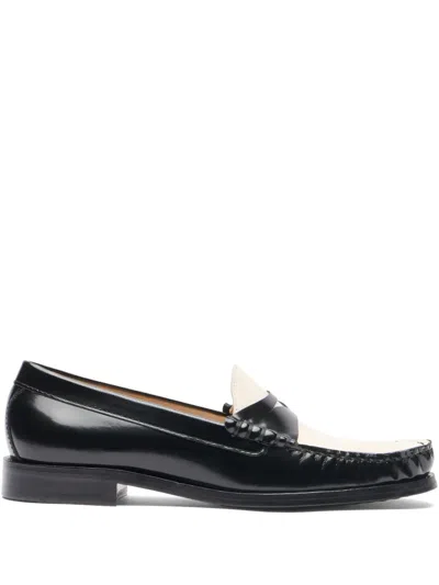 STUART WEITZMAN LEATHER LOAFERS