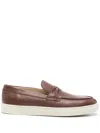 Stuart Weitzman Brixton Comfortable Flat Sole Loafers In 褐色