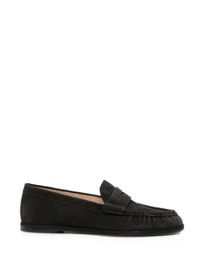 Stuart Weitzman Leather Loafers In Brown