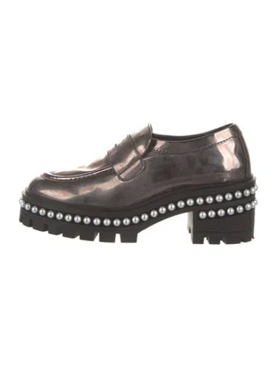 Pre-owned Stuart Weitzman Leather Loafers In Brown