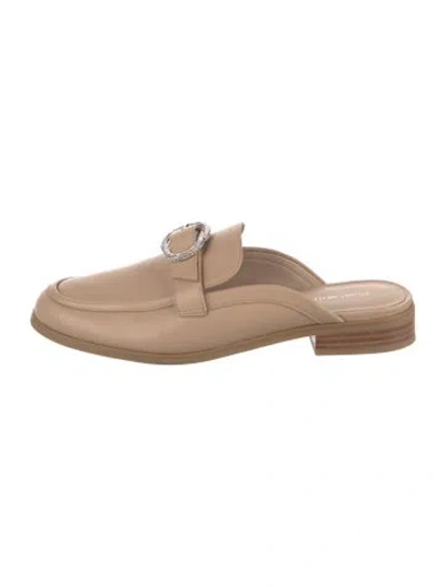 Pre-owned Stuart Weitzman Leather Loafers In Pink