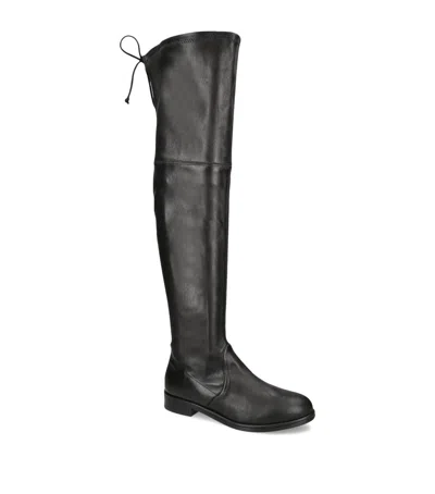 Stuart Weitzman Leather Lowland Bold Boots 40 In Black