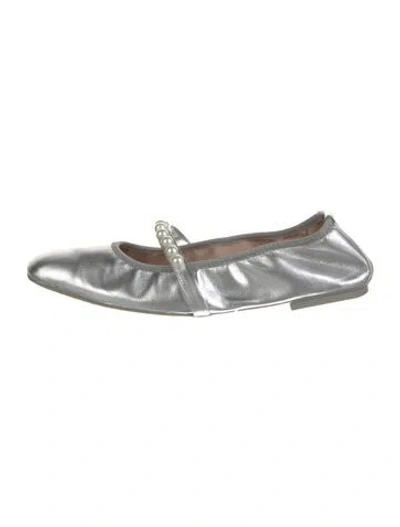 Pre-owned Stuart Weitzman Leather Mary Jane Flats