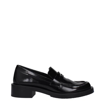 Stuart Weitzman Leather Men's Loafer In Black