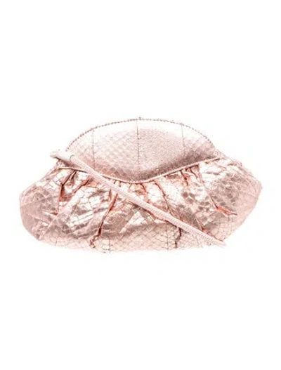Pre-owned Stuart Weitzman Leather Minaudière In Pink