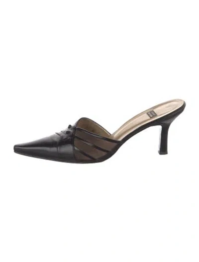 Pre-owned Stuart Weitzman Leather Mules