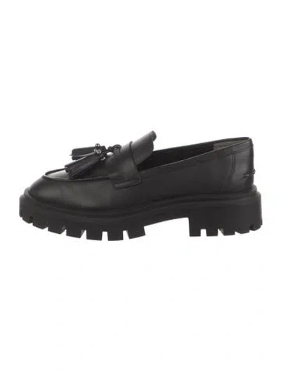 Pre-owned Stuart Weitzman Leather Mules In Black
