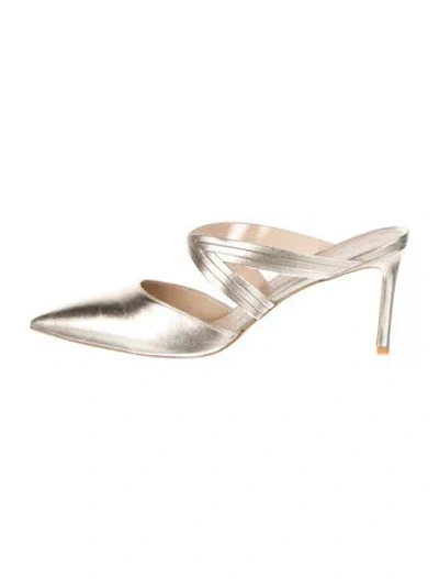 Pre-owned Stuart Weitzman Leather Mules In Multi