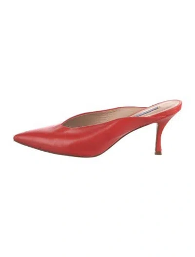 Pre-owned Stuart Weitzman Leather Mules In Multi