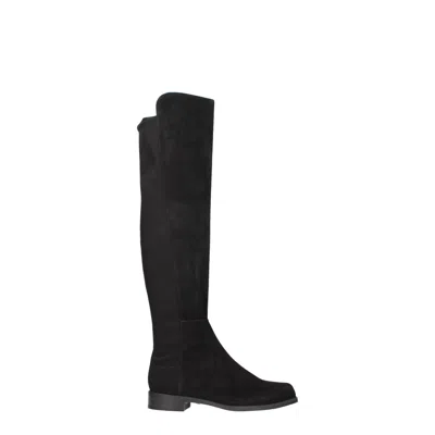 Stuart Weitzman Leather Over The Women's Knee In Black
