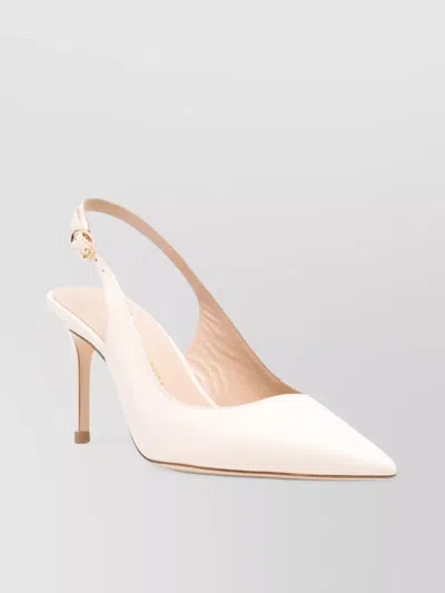 Stuart Weitzman Leather Pointed Toe Slingback Pumps In Multi