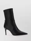 Stuart Weitzman 85 Stretch Bootie Ankle Leather Embroidery In Black