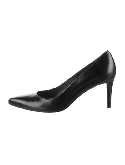 Pre-owned Stuart Weitzman Leather Pumps In Black