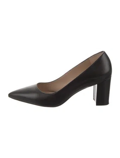 Pre-owned Stuart Weitzman Leather Pumps In Black
