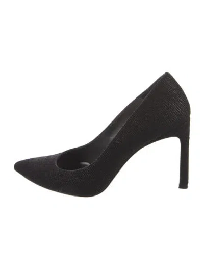 Pre-owned Stuart Weitzman Leather Pumps In Black