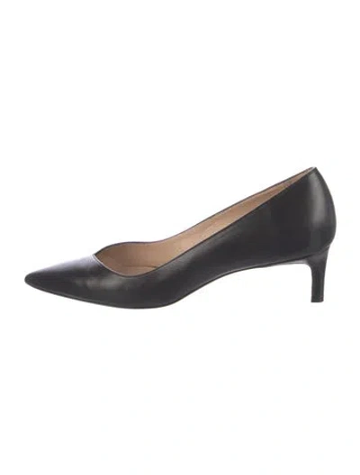 Pre-owned Stuart Weitzman Leather Pumps In Black