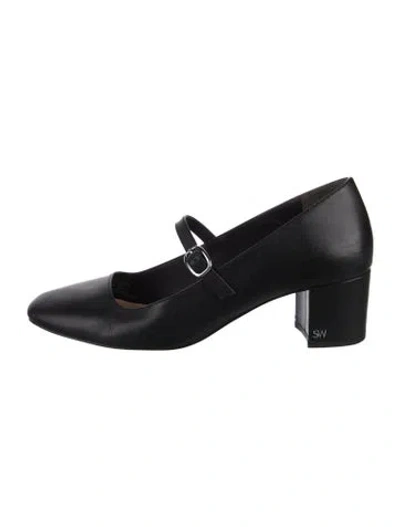 Pre-owned Stuart Weitzman Leather Pumps In Black