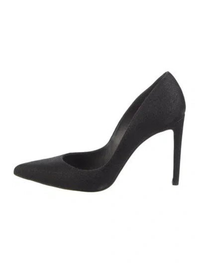 Pre-owned Stuart Weitzman Leather Pumps In Black