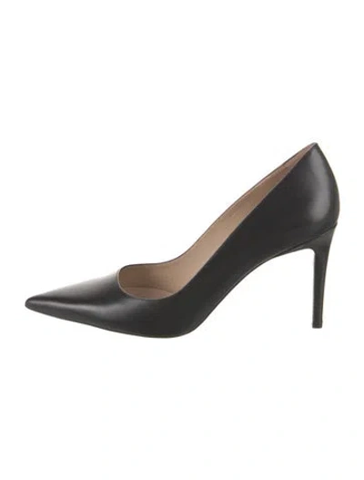 Pre-owned Stuart Weitzman Leather Pumps In Black