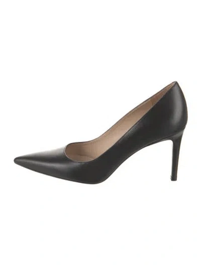 Pre-owned Stuart Weitzman Leather Pumps In Black