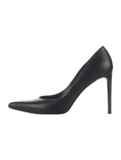 Pre-owned Stuart Weitzman Leather Pumps In Black