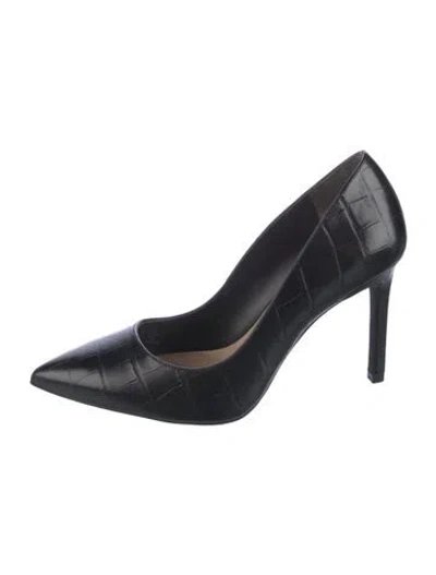Pre-owned Stuart Weitzman Leather Pumps In Black