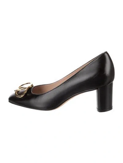 Pre-owned Stuart Weitzman Leather Pumps In Black