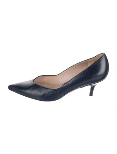 Pre-owned Stuart Weitzman Leather Pumps In Blue
