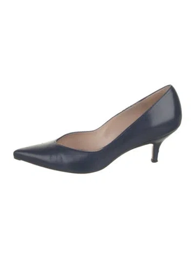 Pre-owned Stuart Weitzman Leather Pumps In Blue