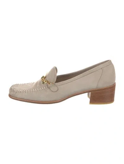 Pre-owned Stuart Weitzman Leather Pumps In Neutral
