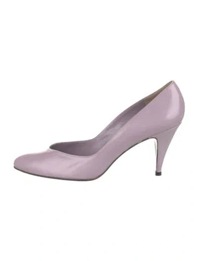 Pre-owned Stuart Weitzman Leather Pumps In Purple