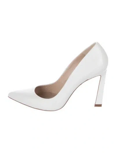 Pre-owned Stuart Weitzman Leather Pumps In White