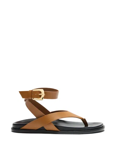 Stuart Weitzman Leather Sandal In Multi