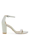 Stuart Weitzman Leather Sandal In White