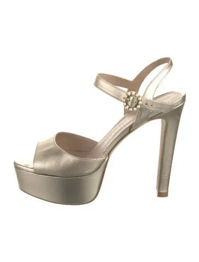 Pre-owned Stuart Weitzman Leather Sandals