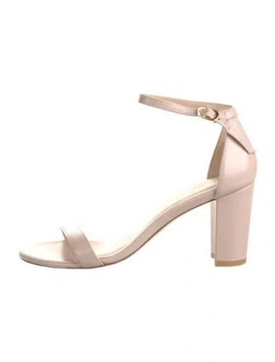 Pre-owned Stuart Weitzman Leather Sandals In Pink