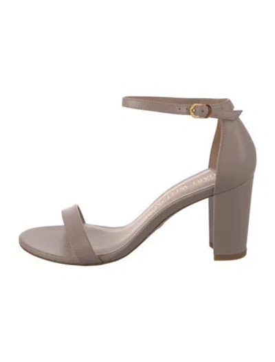 Pre-owned Stuart Weitzman Leather Sandals In Pink