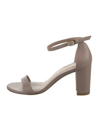 Pre-owned Stuart Weitzman Leather Sandals In Pink