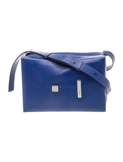 Pre-owned Stuart Weitzman Leather Shoulder Bag In Blue