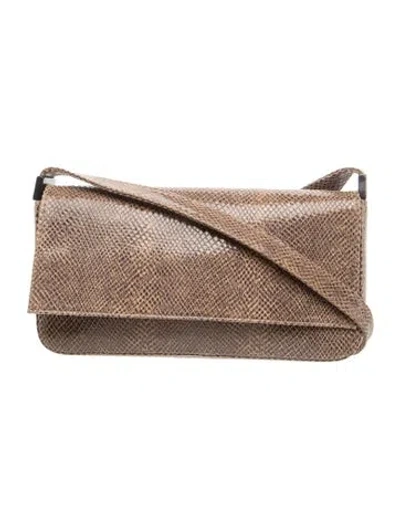 Pre-owned Stuart Weitzman Leather Shoulder Bag In Brown