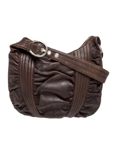 Pre-owned Stuart Weitzman Leather Shoulder Bag In Brown