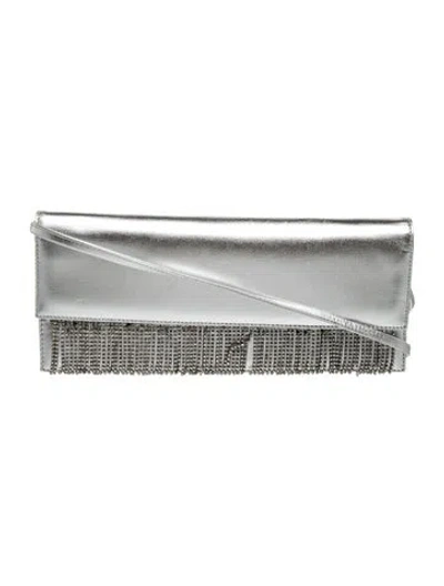 Pre-owned Stuart Weitzman Leather Shoulder Bag In Gray