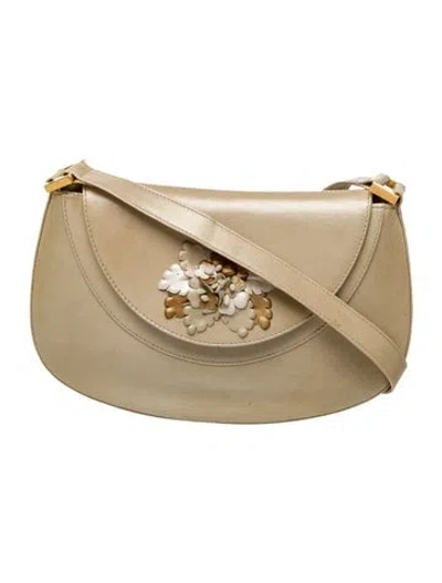 Pre-owned Stuart Weitzman Leather Shoulder Bag In Neutral